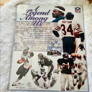 Walter Payton Chicago Bears Autographed 16" x 20" Legend Among Us Photograph.